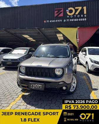 JEEP RENEGADE 1.8 16V FLEX SPORT 4P AUTOMÁTICO